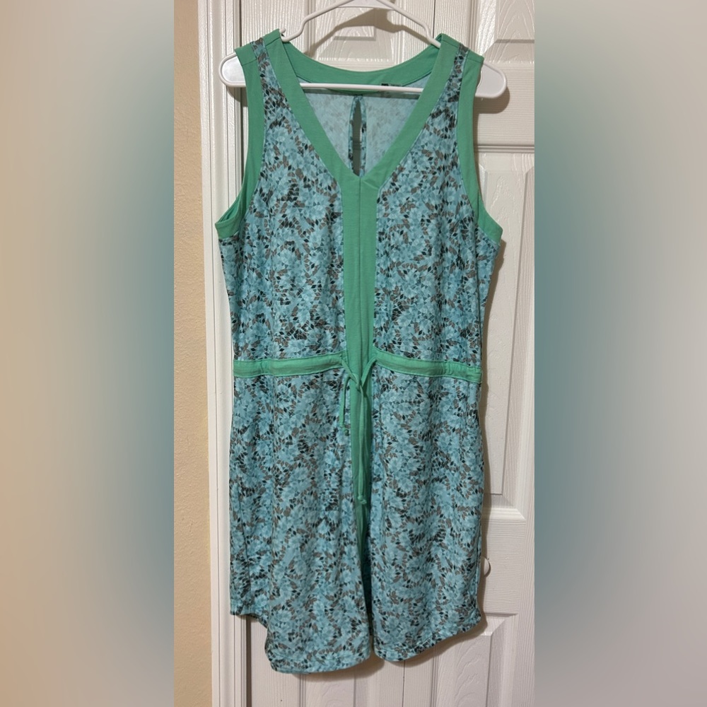 Marmot Women’s Remy Sleeveless Blue/Green Dress Size XL Double Mint Confetti